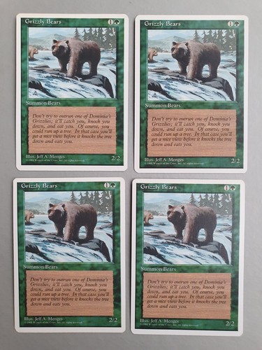 Grizzly bears playset mtg - grizzly, x4