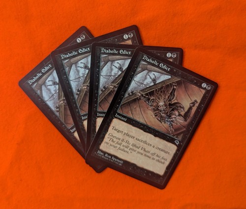 Mtg diabolic edict - diabolic, playset