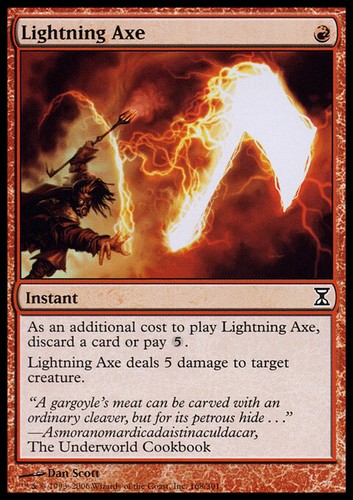 Mtg lightning axe chinese - lightning,