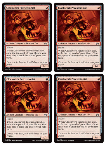 Mtg playset 4 x clockwork - playset,