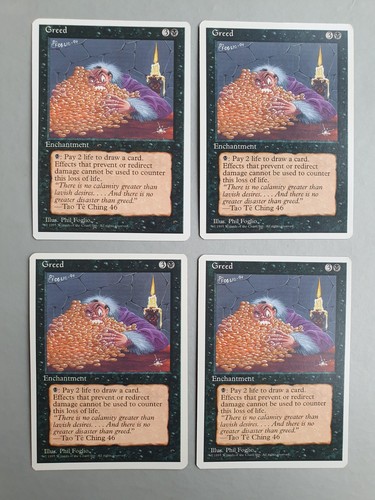 Greed playset mtg fourth - x4, playset,